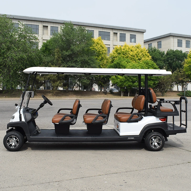 Xe điện sân golf 8 chỗ Z6C màu trắng