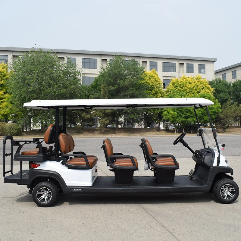 Xe điện sân golf 8 chỗ Z6C màu trắng