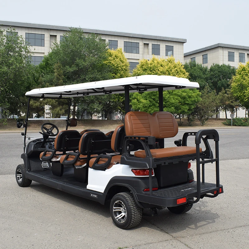 Xe điện sân golf 8 chỗ Z6C màu trắng